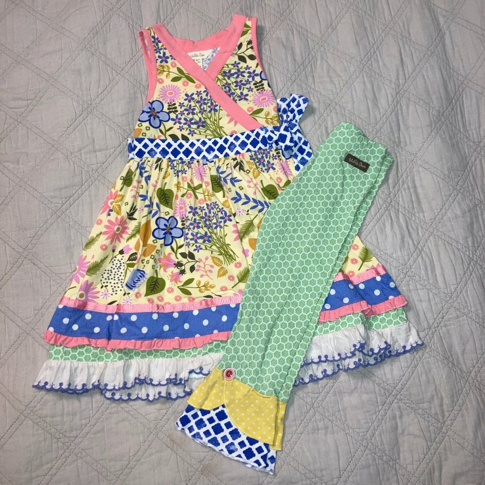 Matilda Jane Tunic Dress/Leggings Sz 6